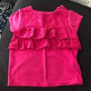 Garanimals 18 mo girl matching magenta ruffle set